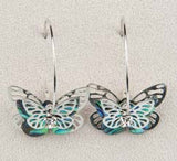 Earrings - Butterfly Hoop