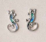 Earrings, Studs - Gecko