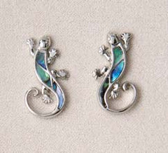 Earrings, Studs - Gecko