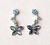 Earrings, Studs - Butterfly Garden