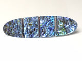 Hair Barrette - Blue Oval Tranquility